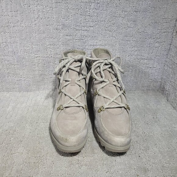 Sorel Sneakchic Alpine Kettle Womens Size US 9.5 Gray Waterproof Leather Booties - Picture 2 of 9